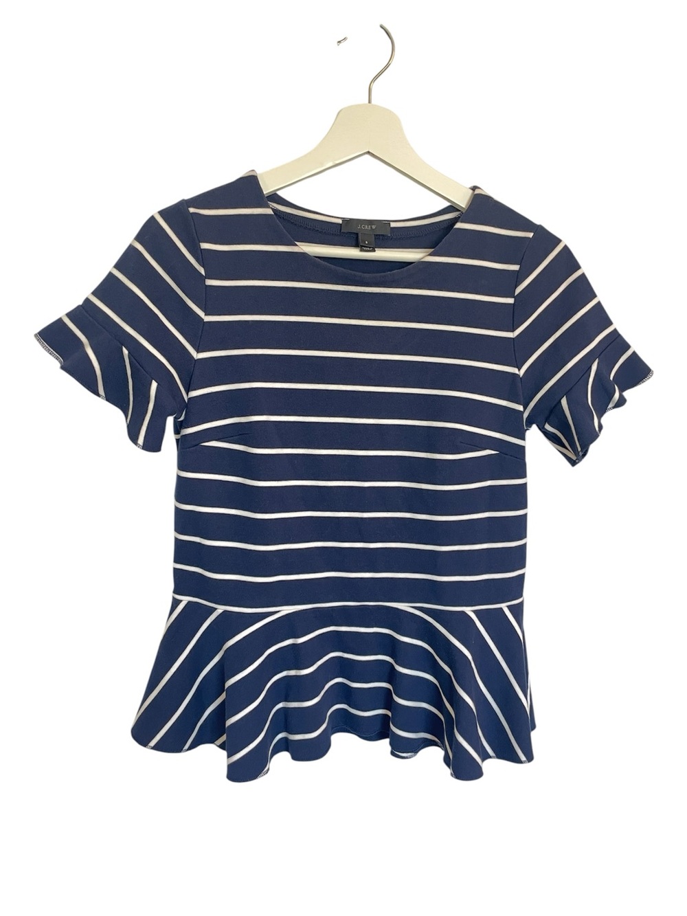 J Crew Stripped Fitted Top